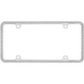 Cruiser Accessories Cruiser Accessories 18130 Diamondesque License Plate Frame; Chrome And Clear 18130